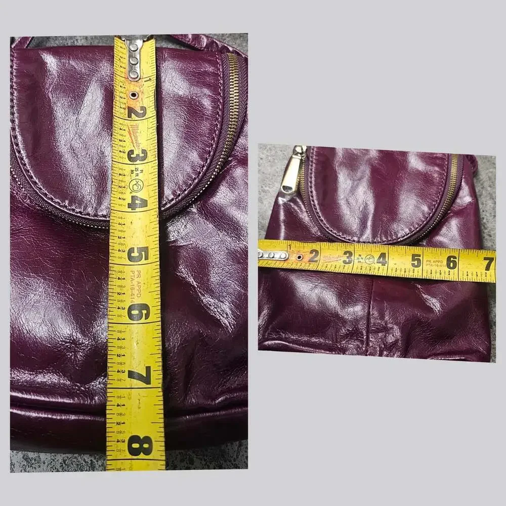 HOBO Fern Eggplant Vintage Hide Leather Crossbody Bag NWOT